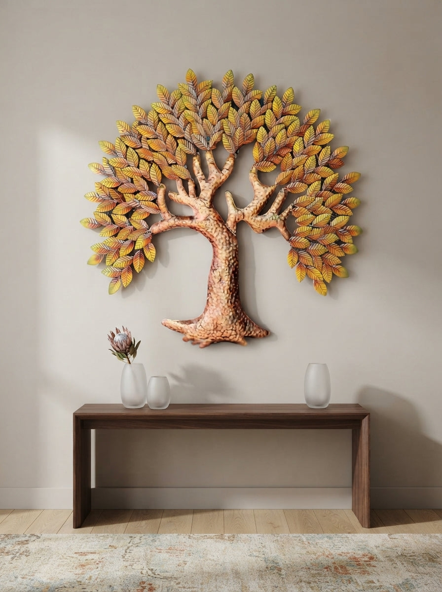 Tree of Life Wall Decor 36" x 36" – Large Metal Tree of Life Wall Art for Living Room & Home Decor