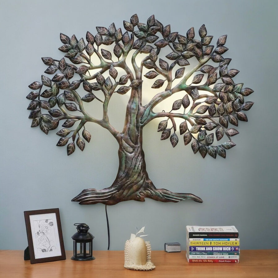Tree of Life LED Wall Art 39" x 34" – Illuminated Metal Wall Decor for Living Room & Home