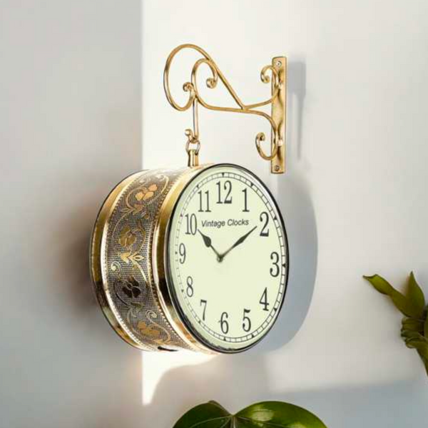 Railway Wall Clock – Vintage-Inspired Decorative Wall Clock for Home & Office