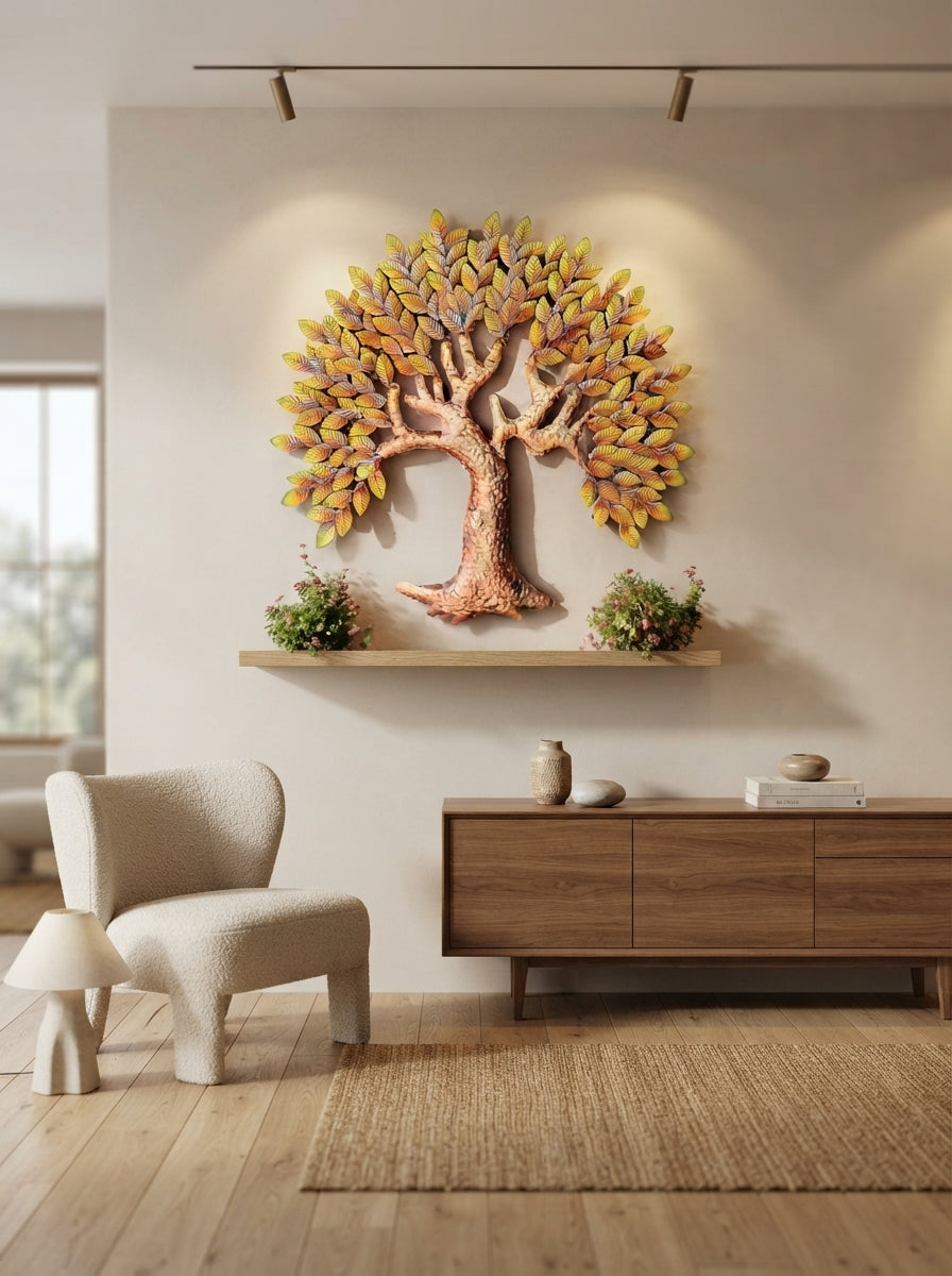 Tree of Life Wall Decor 36" x 36" – Large Metal Tree of Life Wall Art for Living Room & Home Decor