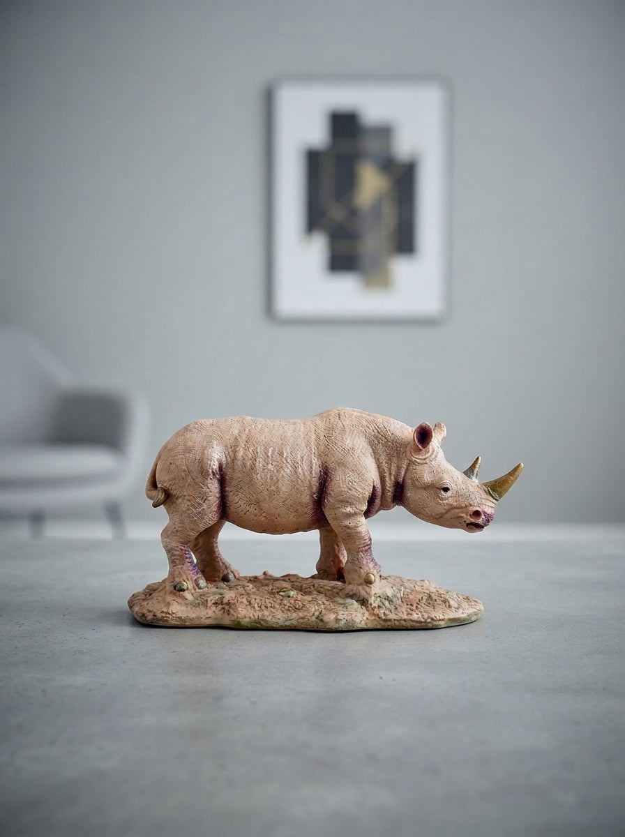 Sandstone Rhino Statue | Wildlife Safari Decor