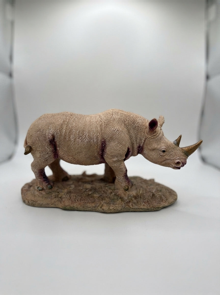 Sandstone Rhino Statue | Wildlife Safari Decor