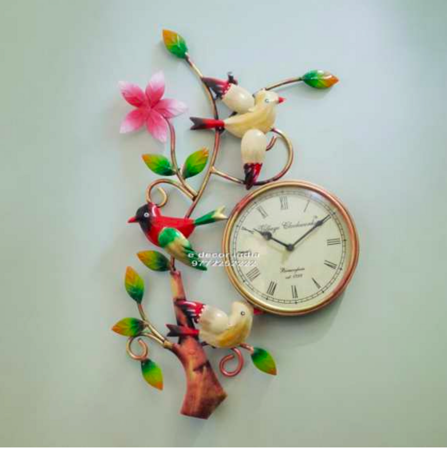 Tree Branch Wall Clock – Nature-Inspired Decorative Wall Décor